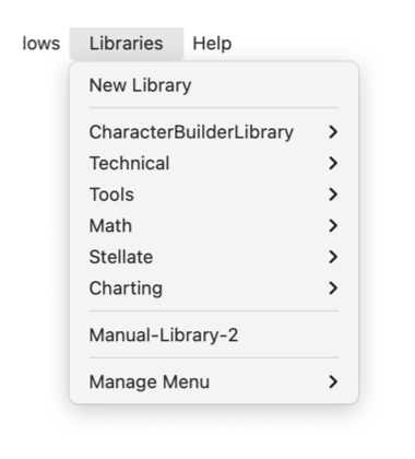 EazyDraw usr library menu.