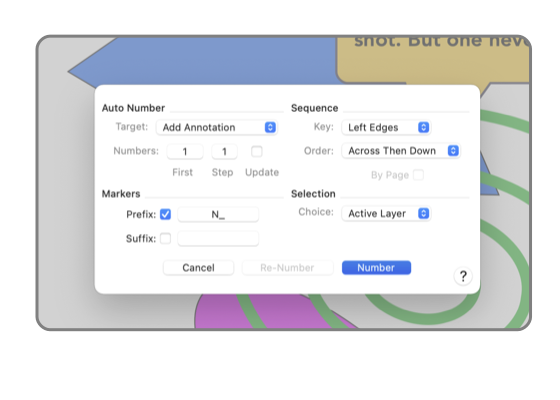 EazyDraw Numerate Panel