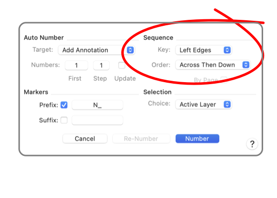 EazyDraw Numerate Sequence