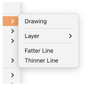 EazyDraw Outline Menu