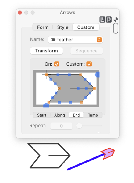 EazyDraw Arrow Custom Start