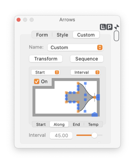 EazyDraw Arrows Custom Along