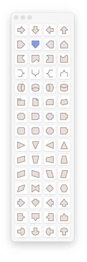 EazyDraw charting tool palette