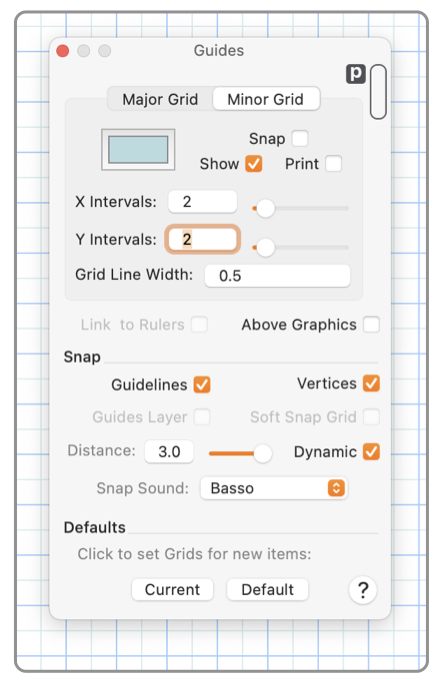 EazyDraw Grid Guides