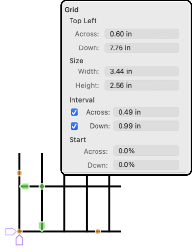 EazyDraw Grid Tools Graphic Inspection Details