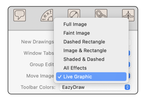 EazyDraw Move Image Menu