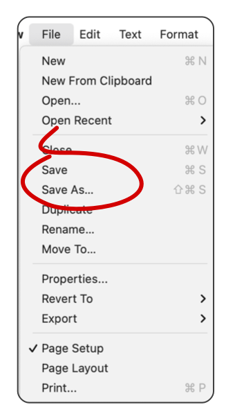 Save As verses Duplicate for Apple File System ( AFS )