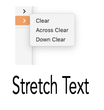 EazyDraw Stretch Text Menu
