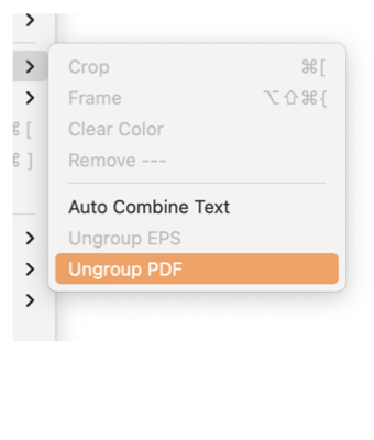 EazyDraw Ungroup PDFMenu