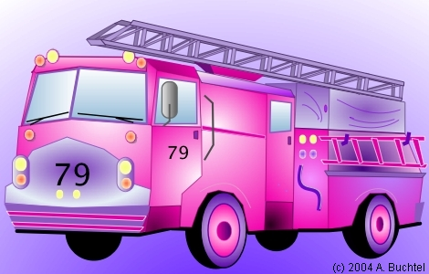 Drawing example on macOS using Eazydraw, a fire truck illustration